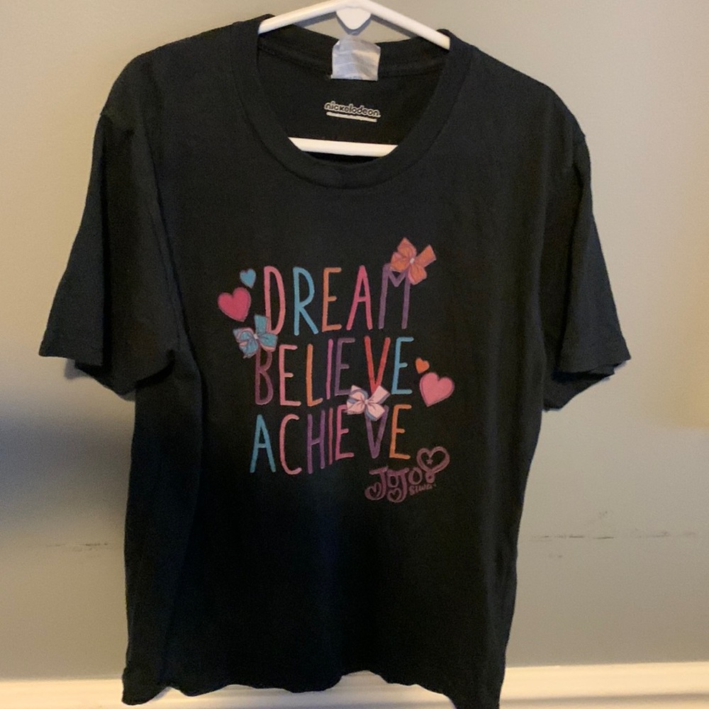 Black short sleeve JoJo Siwa shirt
